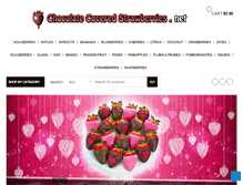 Tablet Screenshot of chocolatecoveredstrawberries.net